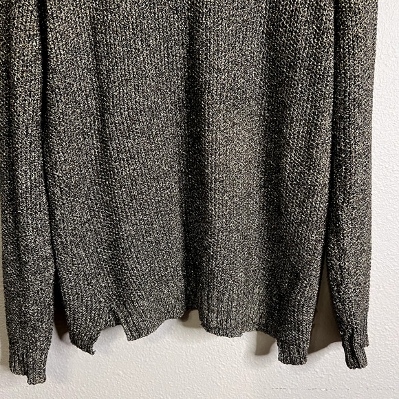 Rock & Republic Women Lg Sweater Shiny Metallic Glitter Chunky Grunge Whimsigoth - Picture 3 of 11